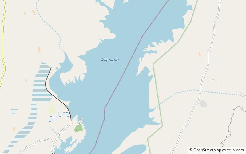 Hub Dam location map