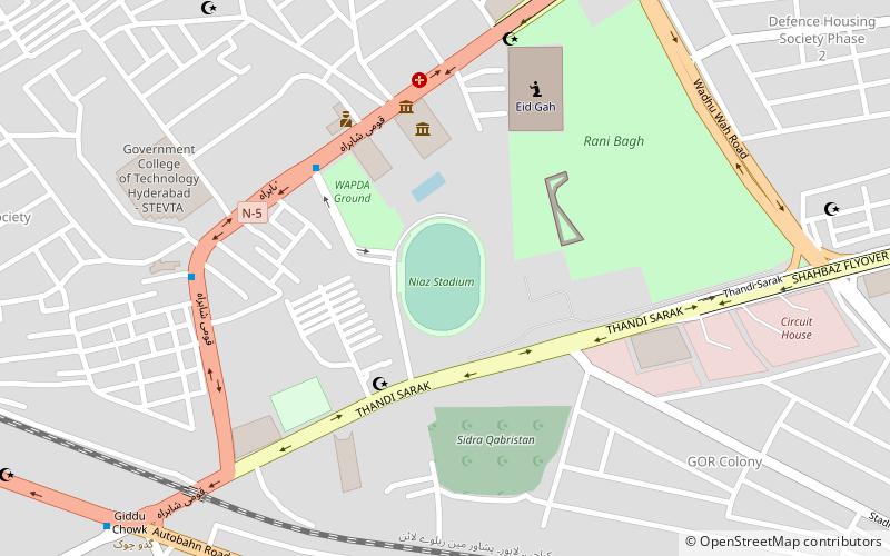 Niaz Stadium location map