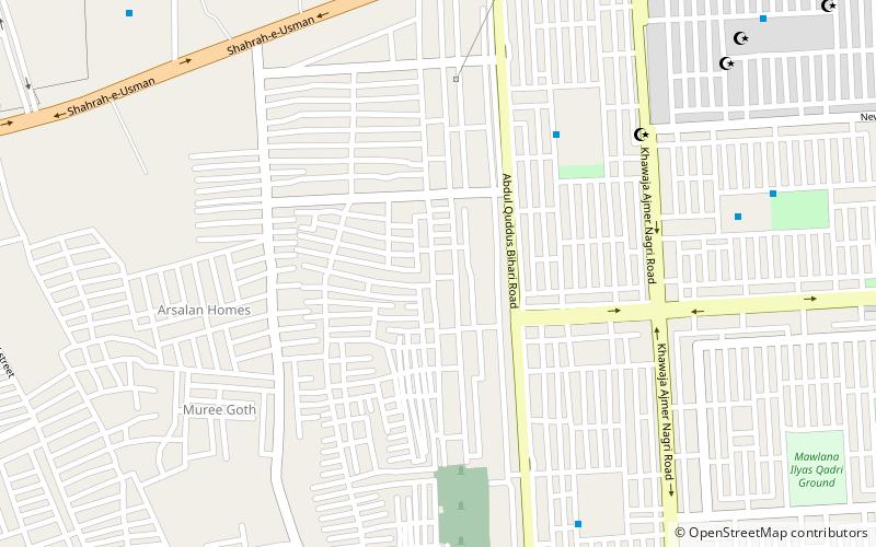 shah nawaz bhutto colony karatschi location map