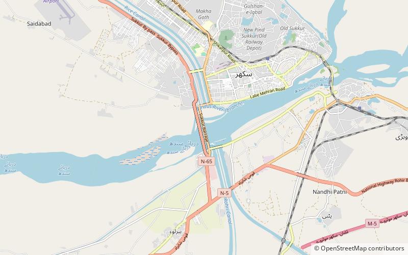 Sukkur Barrage location map