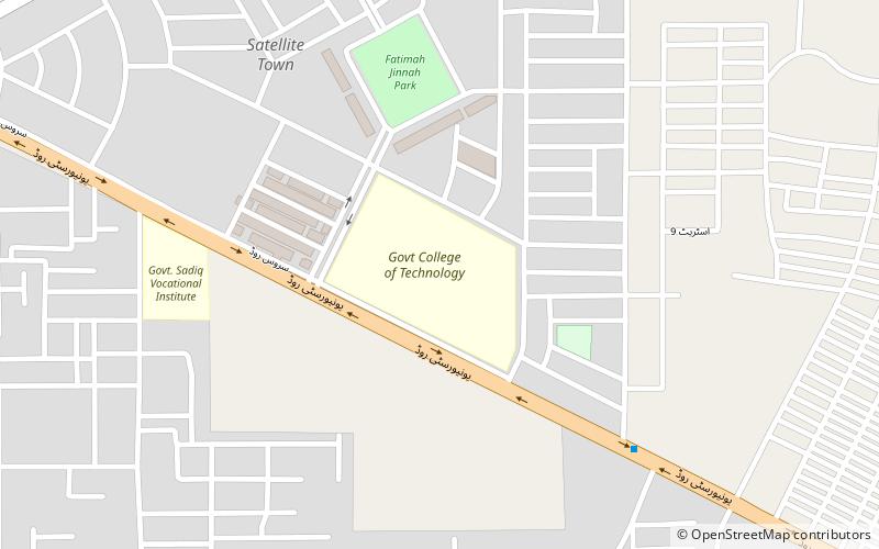 government college of technology bahawalpur location map