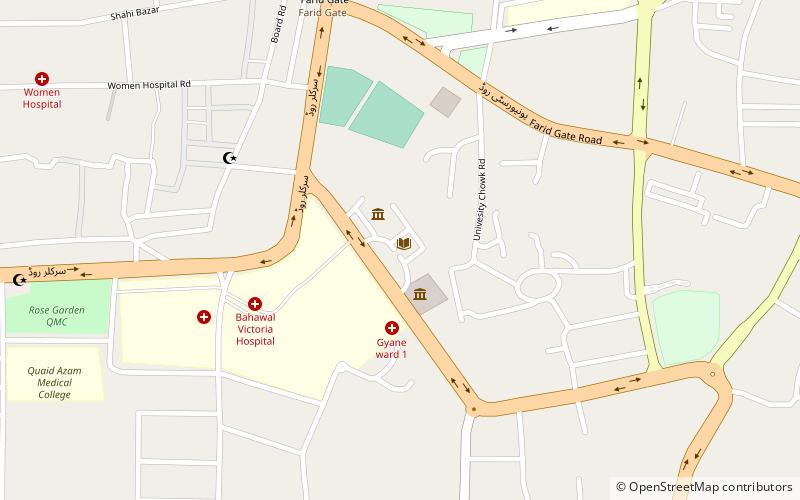 Bahawalpur Central Library location map