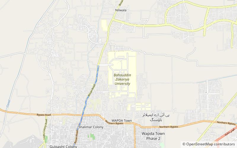 Bahauddin Zakariya University location map