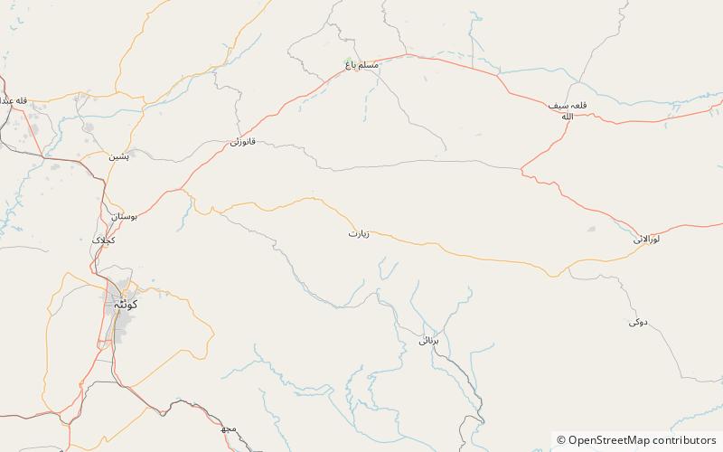 Ziarat Juniper Forest location map