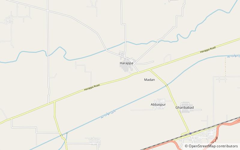 Harappa location map