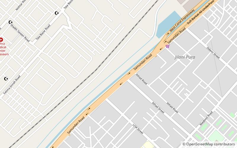 canal park faisalabad location map