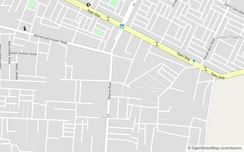 green town lahore location map