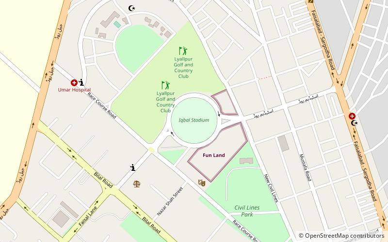 Iqbal Stadium location map