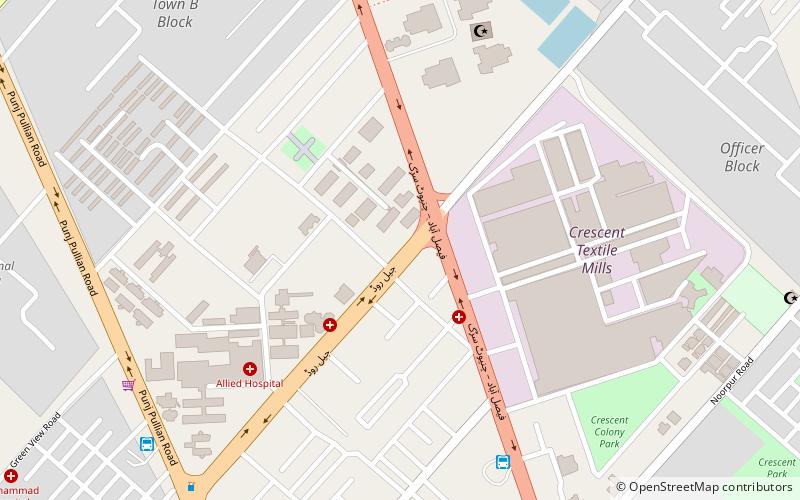 faisalabad medical university location map