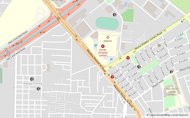 allama iqbal medical college lahore location map
