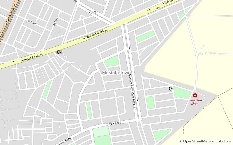 Mustafa Town location map