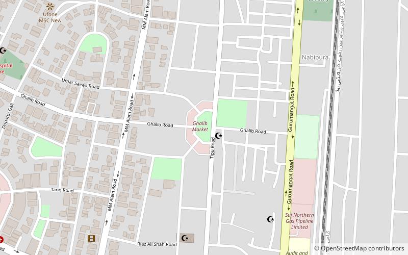 ghalib market lahore location map