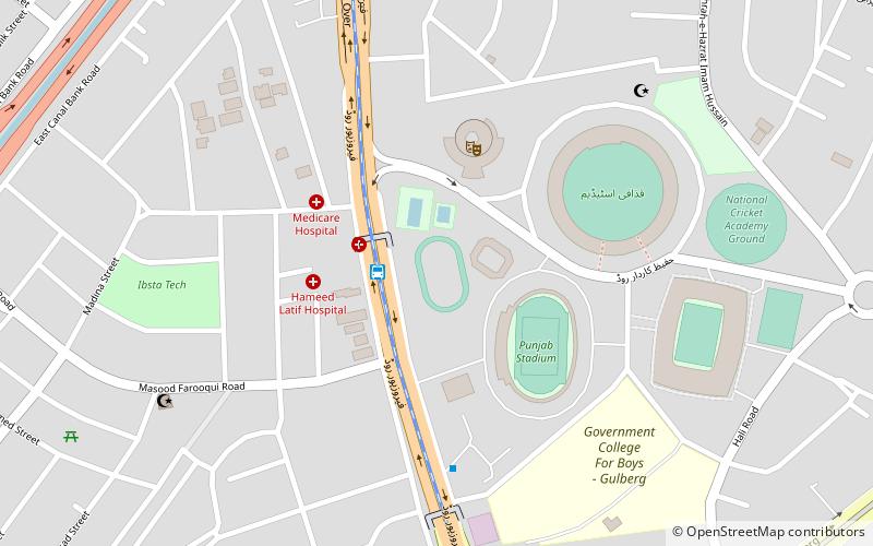 Quaid e Azam International Cycling Velodrome location map