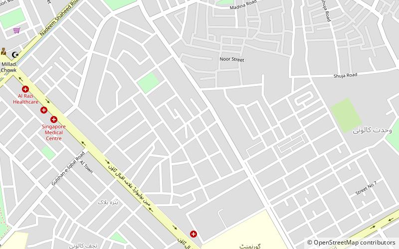 ghausia colony lahore location map