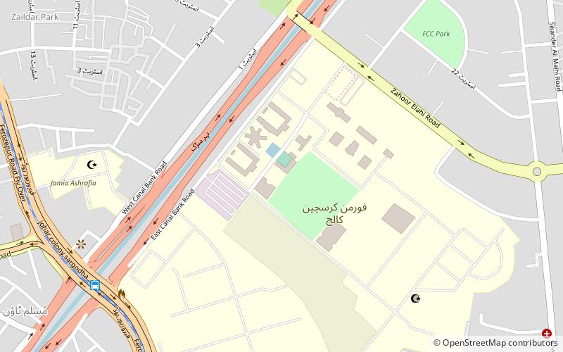forman christian college lahore location map
