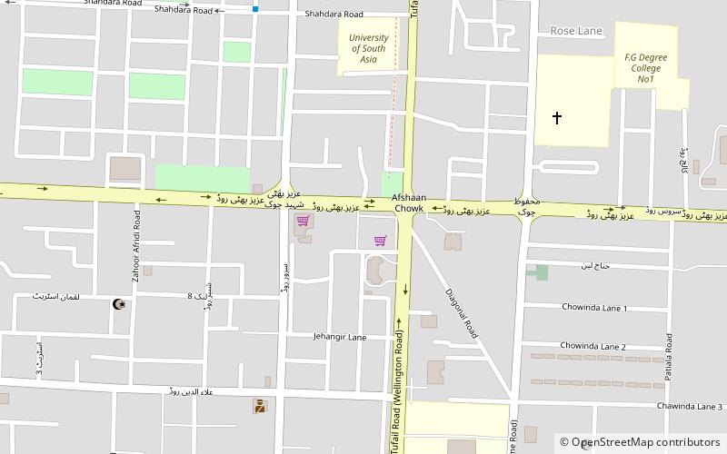 Mall of Lahore location map