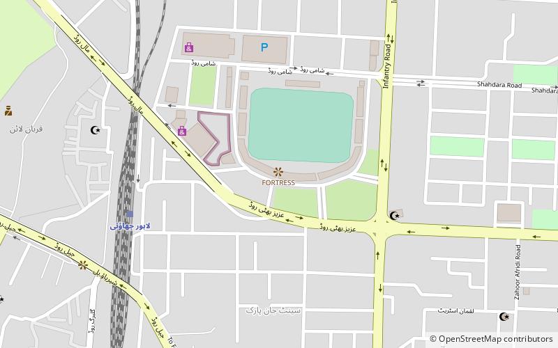 fortress stadium lahore location map