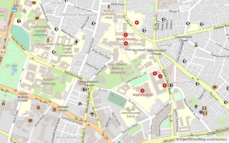 King Edward Medical University location map