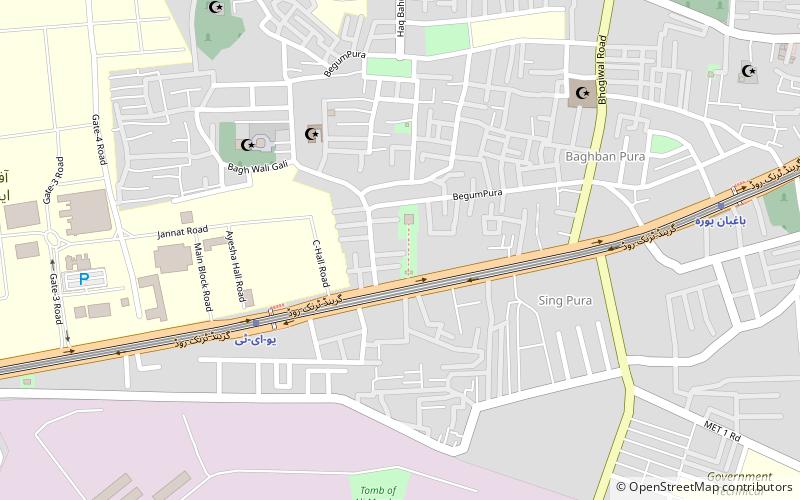 Tomb of Anarkali location map