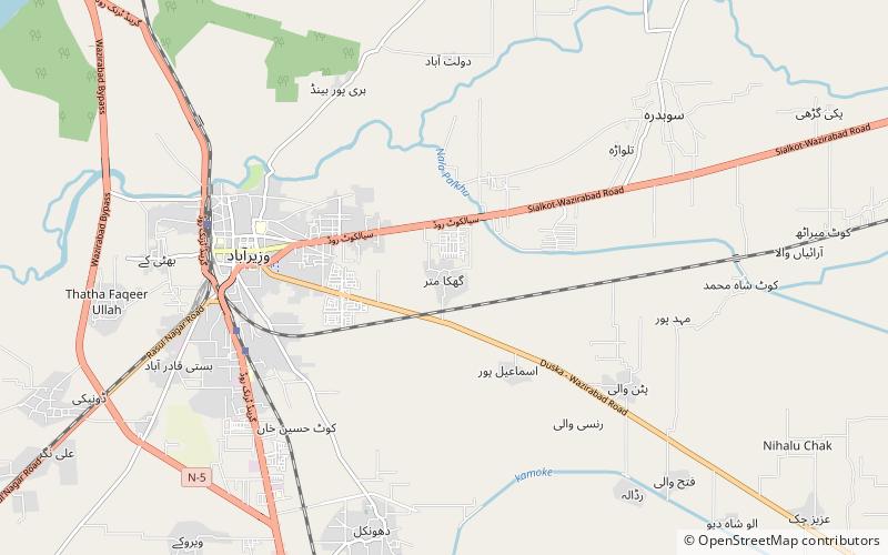 ghakka mitter wazirabad location map