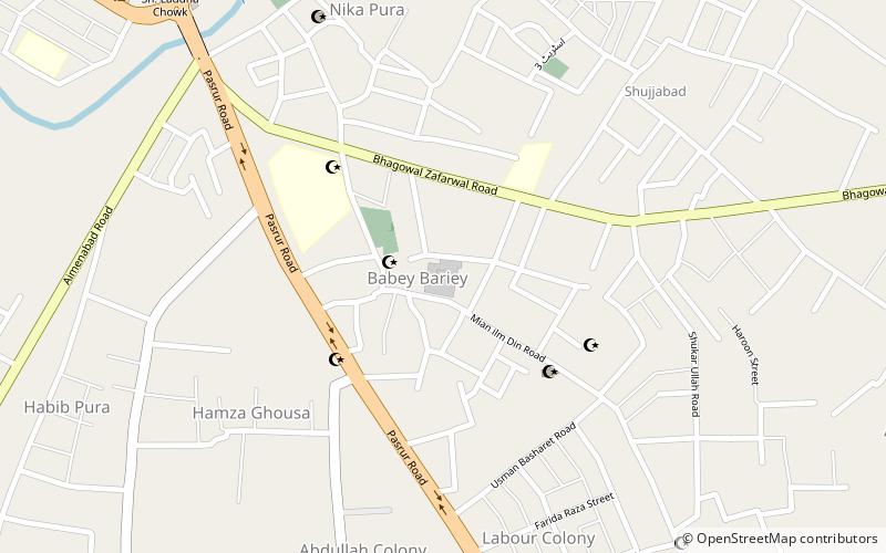 gurdwara beri sahib sialkot location map