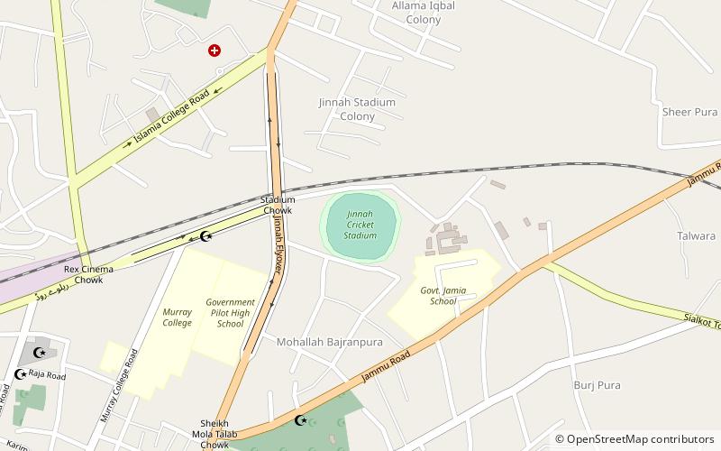 Jinnah Stadium location map