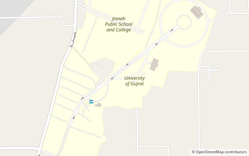 universite de gujrat location map