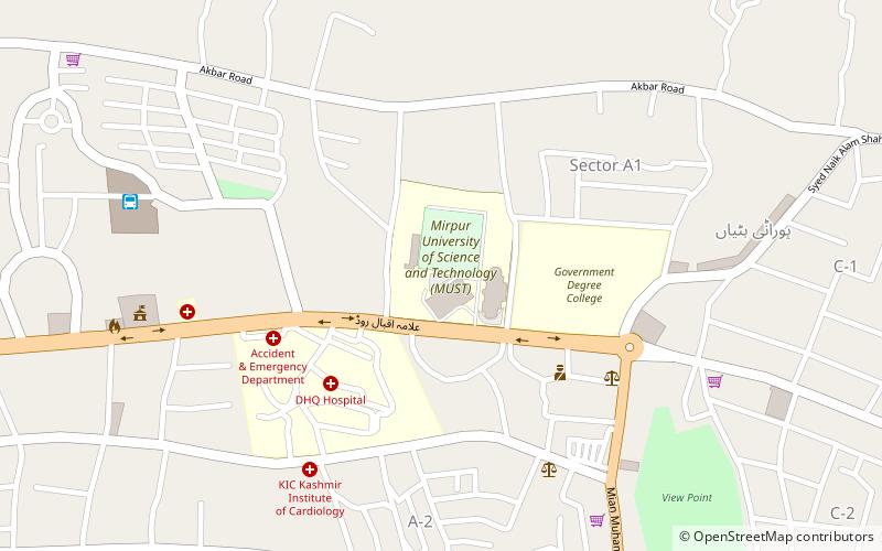 Mirpur University of Science and Technology location map