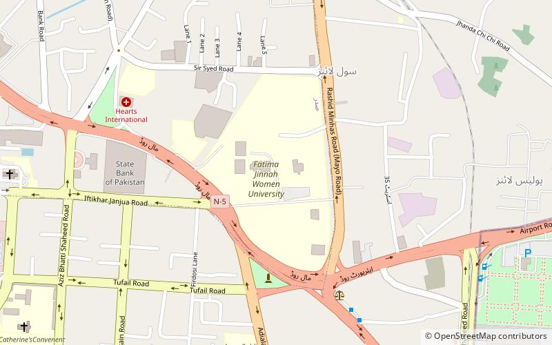 Fatima Jinnah Women University location map