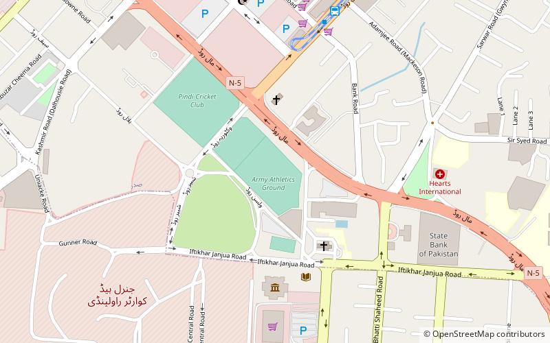 army stadium rawalpindi location map