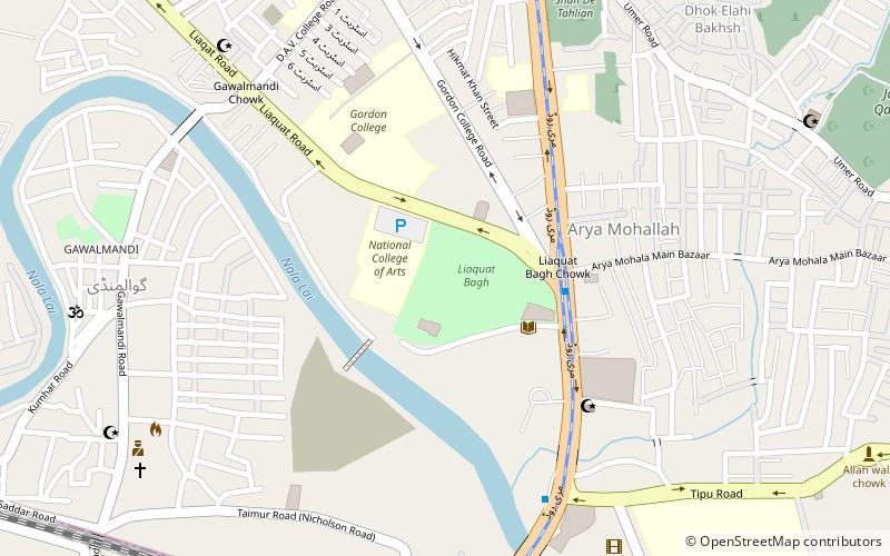 Liaqat National Bagh location map