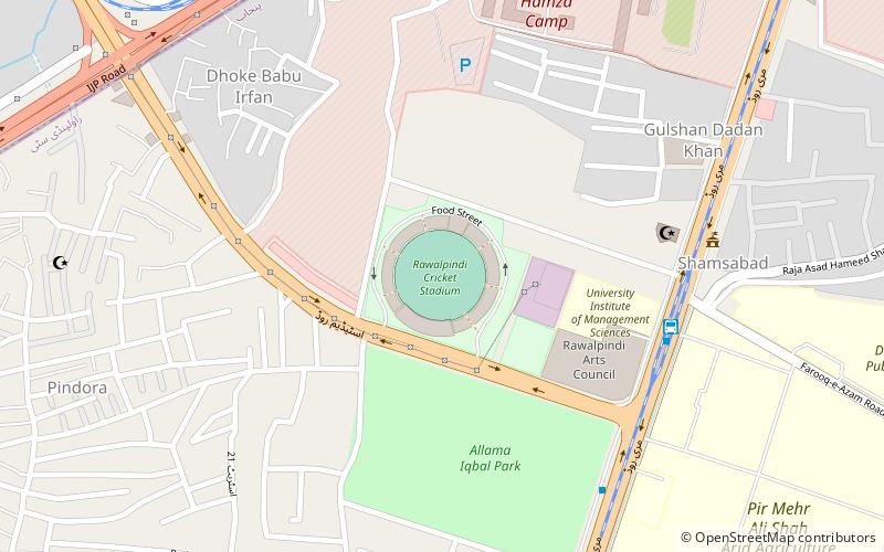 Rawalpindi Cricket Stadium location map