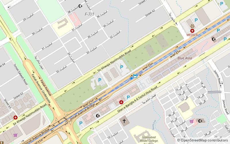 Islamabad Stock Exchange Tower location map