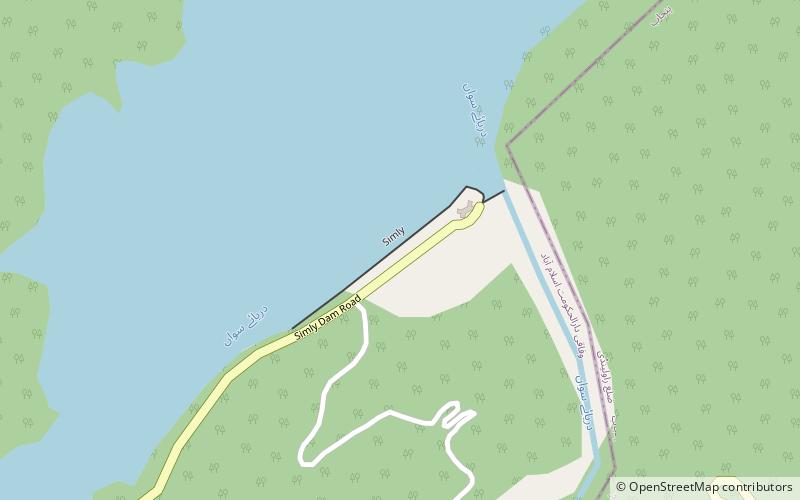 Simly Dam location map