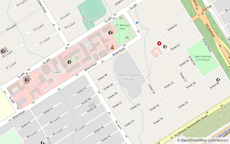 france colony islamabad location map