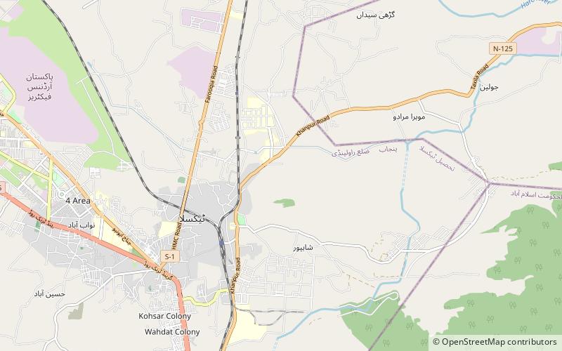 gandhara taxila location map