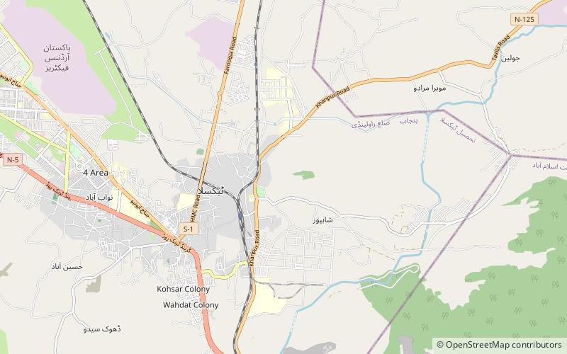 hathial taksila location map