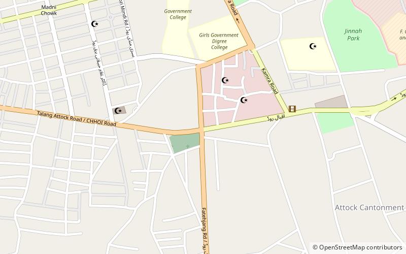 Attock District location map