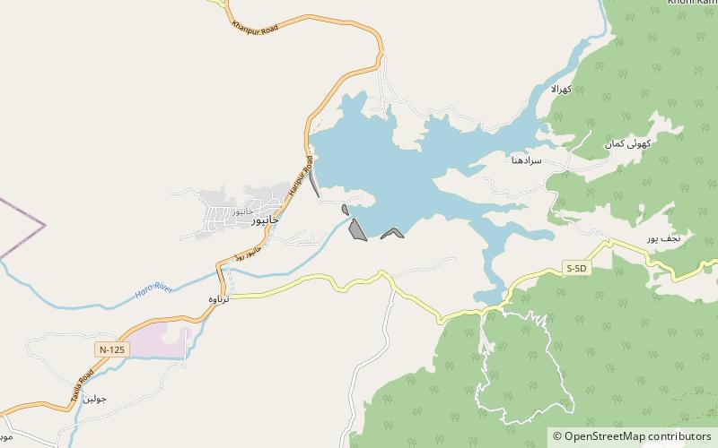 Khanpur Dam location map