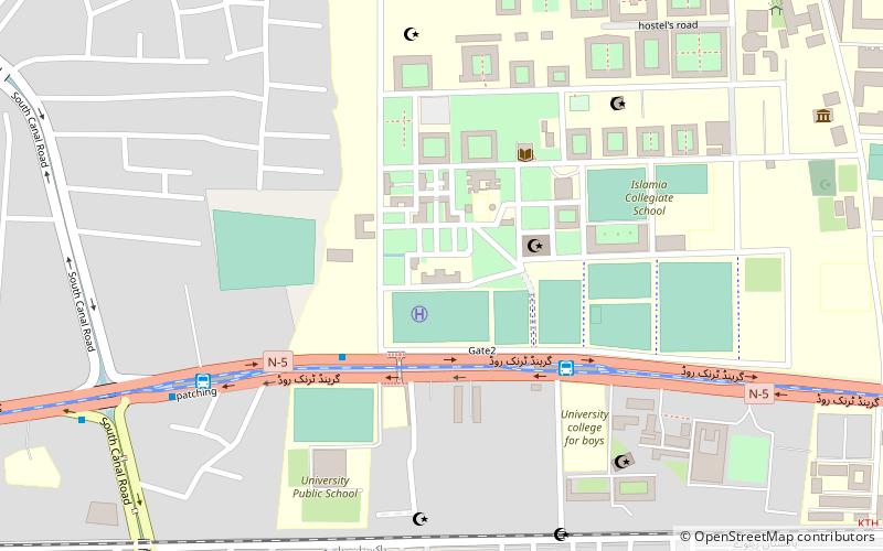 Islamia College University location map