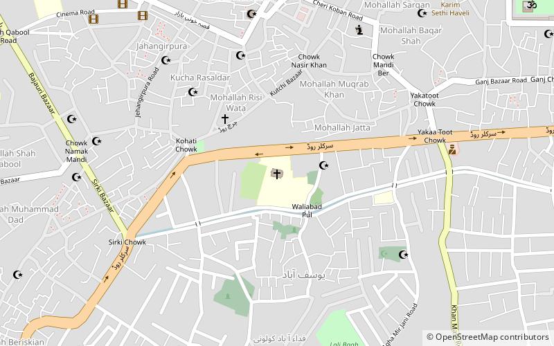 st john vianneys church peshawar location map