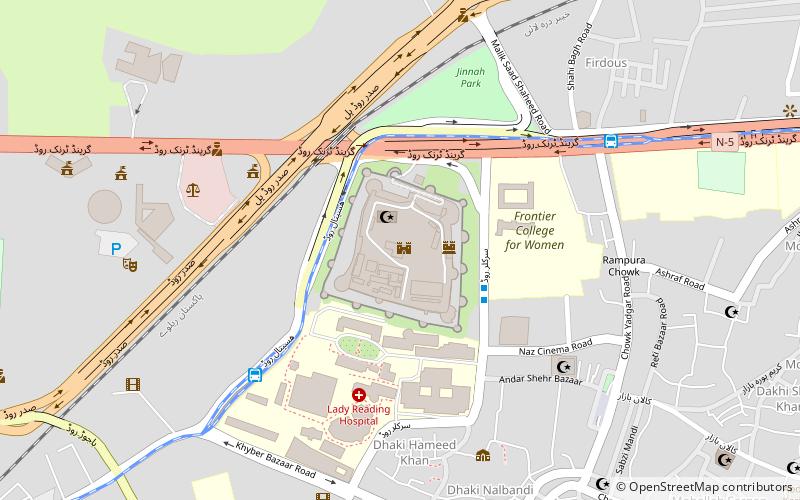Bala Hisar Fort location map