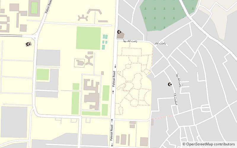 Peshawar Zoo location map