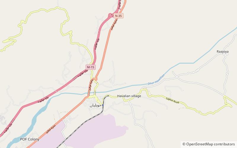 langra abbottabad location map