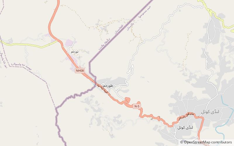 Torkham location map