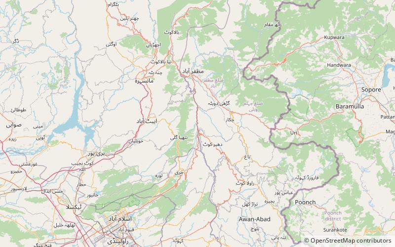 Quaid-e-Azam tourist lodge location map