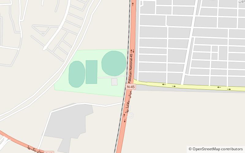 mardan sports complex pakistan location map