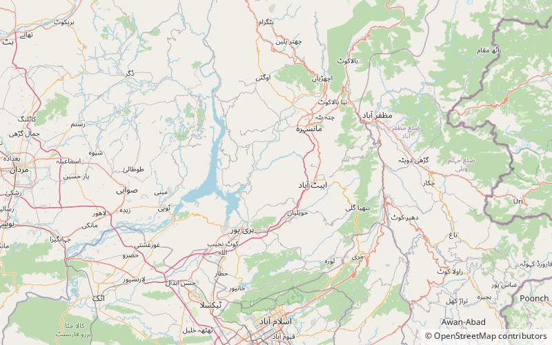 barkot abbottabad location map