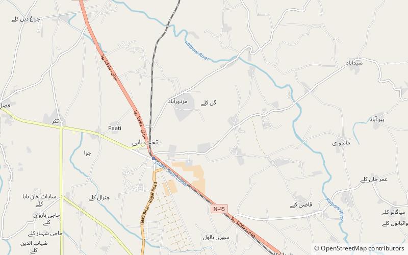 Takht-i-Bahi location map