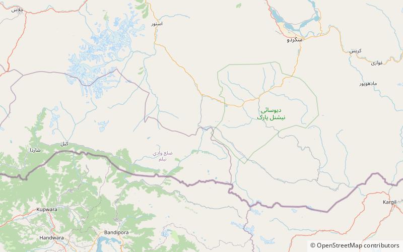Burzil Pass location map